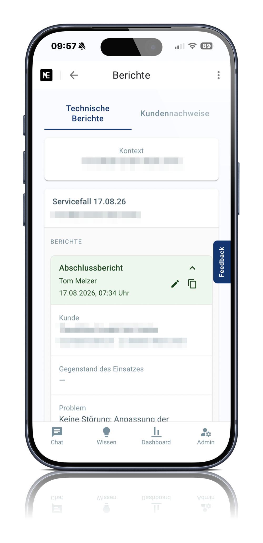 ME technische Berichte